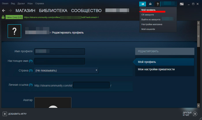 Как заменить данные в стиме
