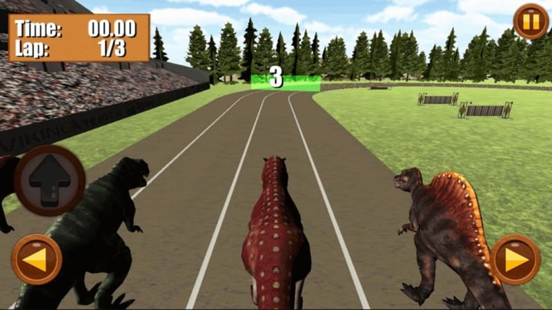 Dinosaur Race гонки динозавров