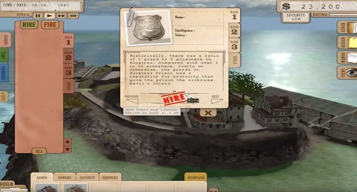Prison Tycoon Alcatraz про тюрьму