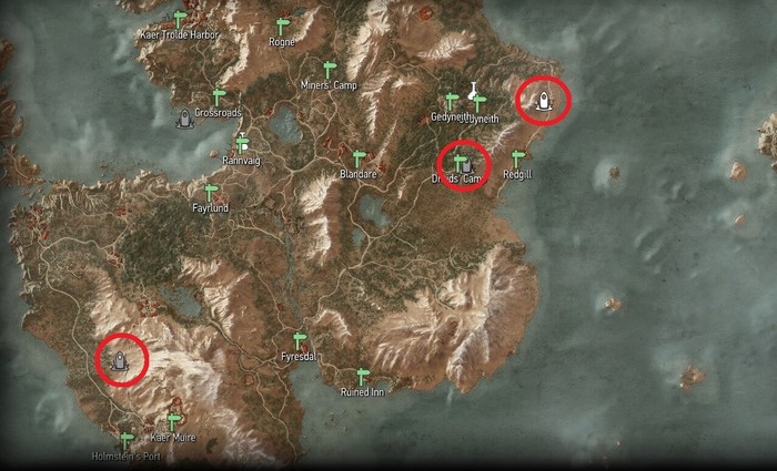 Скеллиге место силы на ведьмак 3