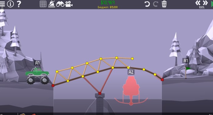Poly Bridge 2 песочницы для слабых пк