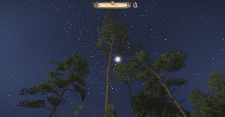 Фонарь на сосне