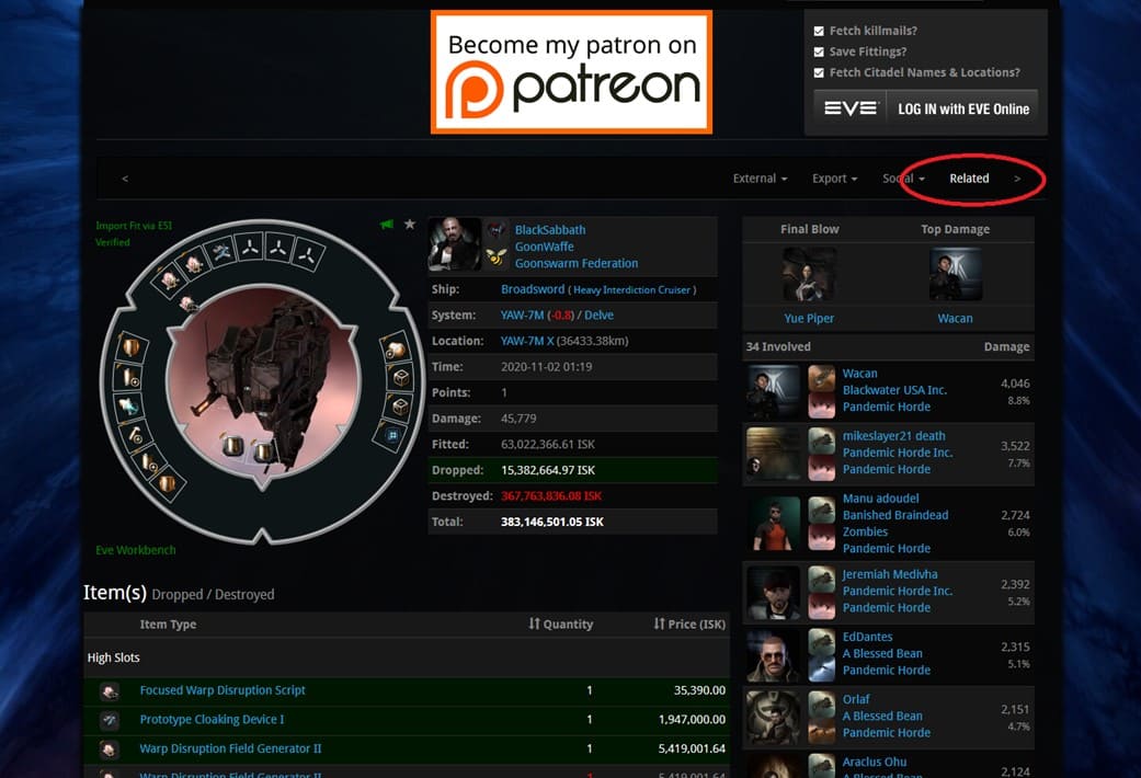 Что такое киллборда в Eve online и как ею пользоваться?