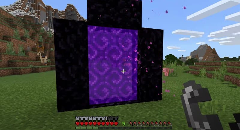 Портал в Нижний мир в Minecraft