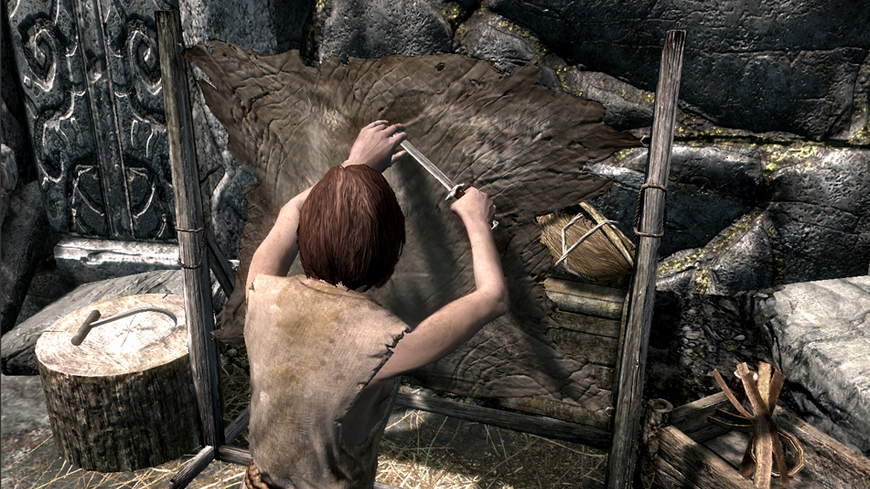 Скайрим - полоски кожи