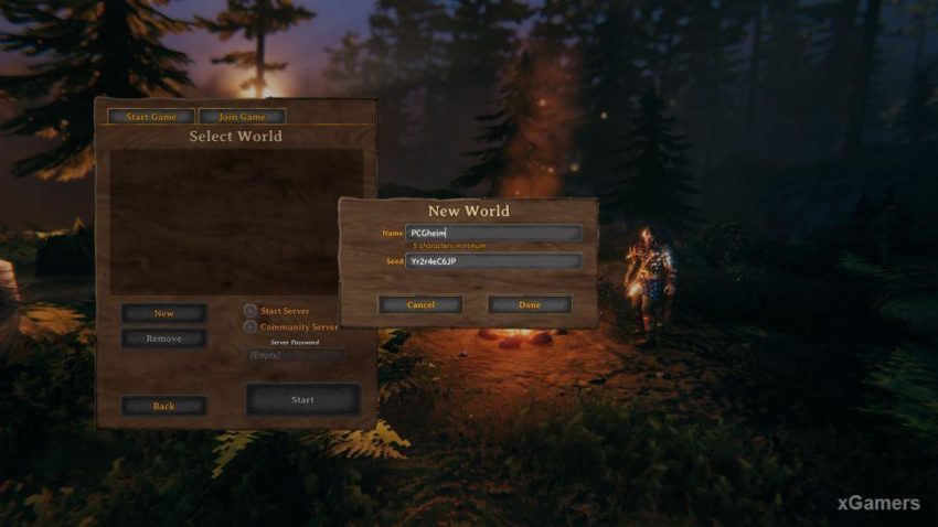 играем на сервере друга в Valheim 