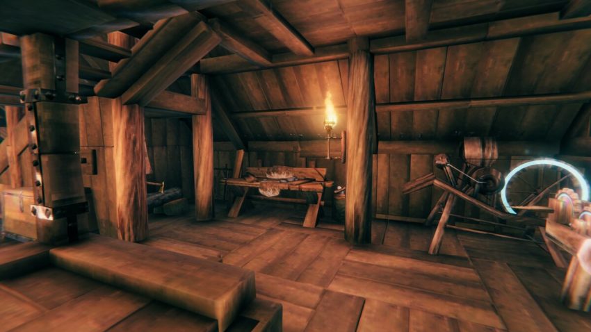 Строительство изнутри в игре Valheim 
