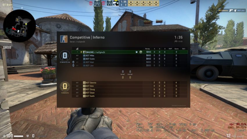 Настройка интерфейса в CS:GO через карту из мастерской