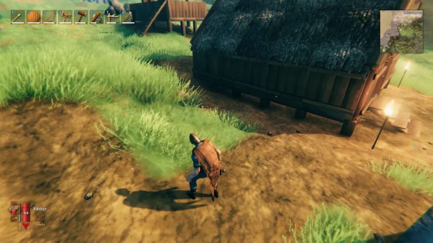 Тест для мотыги в игре Valheim