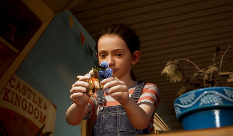 Девочка лепит фигурки