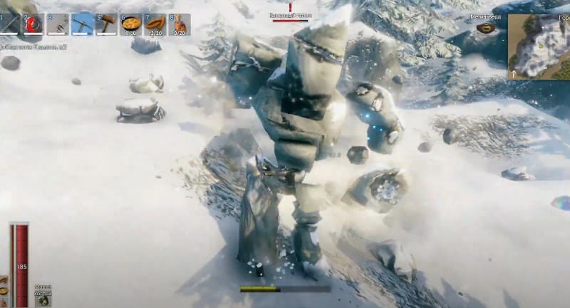 Сражение с Каменным Големом