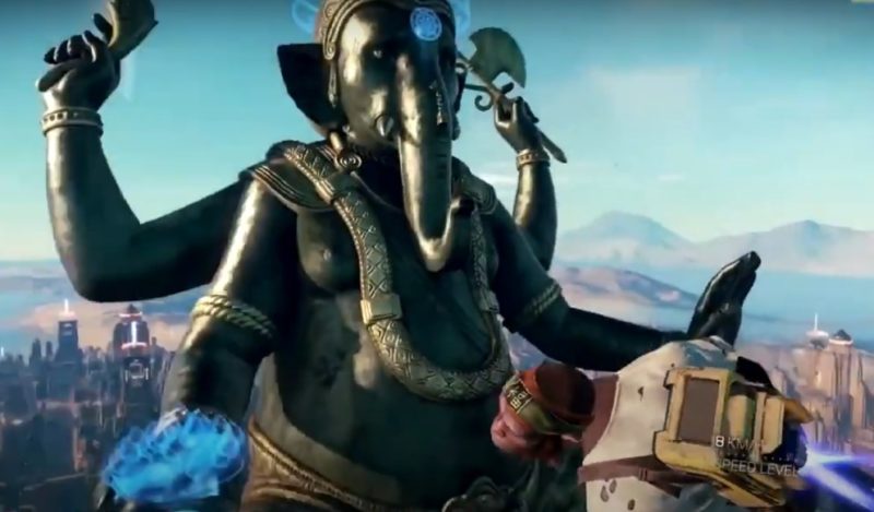 Статуя с головой слона