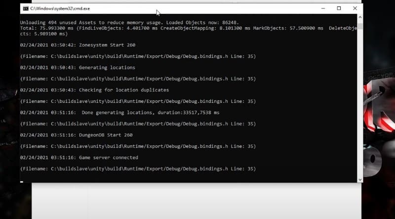 Запуск сервера