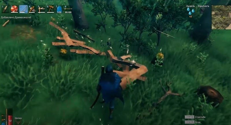 Добыча древесины для портала