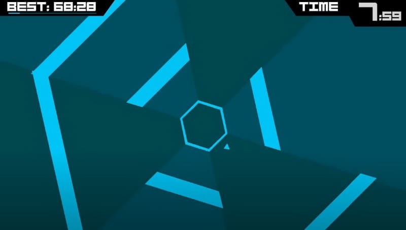 Игра для телефонов Super Hexagon
