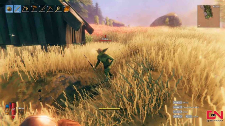 Лагерь гоблинов в игре Valheim