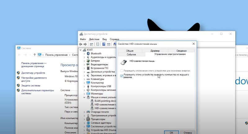 Настройка мыши