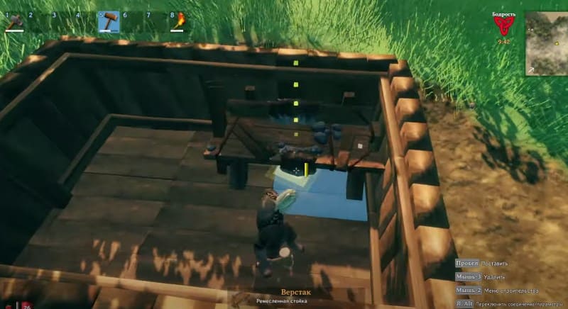 Временный домик для верстака