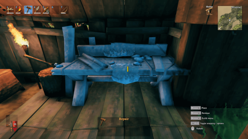 Верстак в игре Valheim