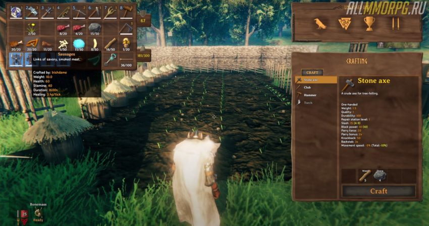 Как посадить семена в игре Valheim 