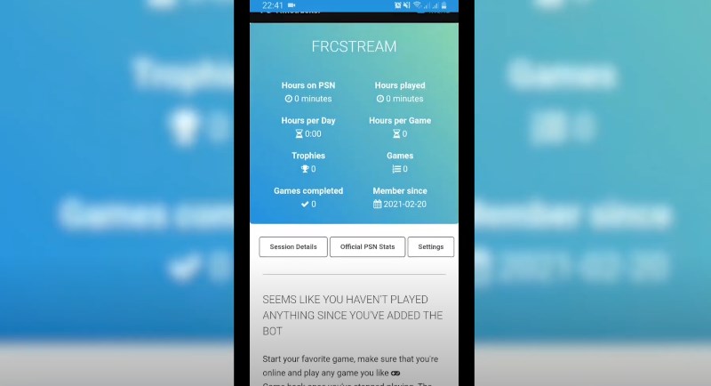 Статистика игрового времени