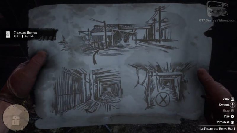 Карта Le Tresor des Morts