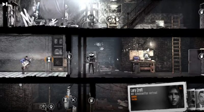 Lara Croft и другие персонажи в This war of mine