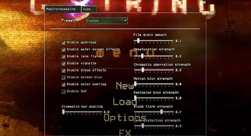 Меню мода G string