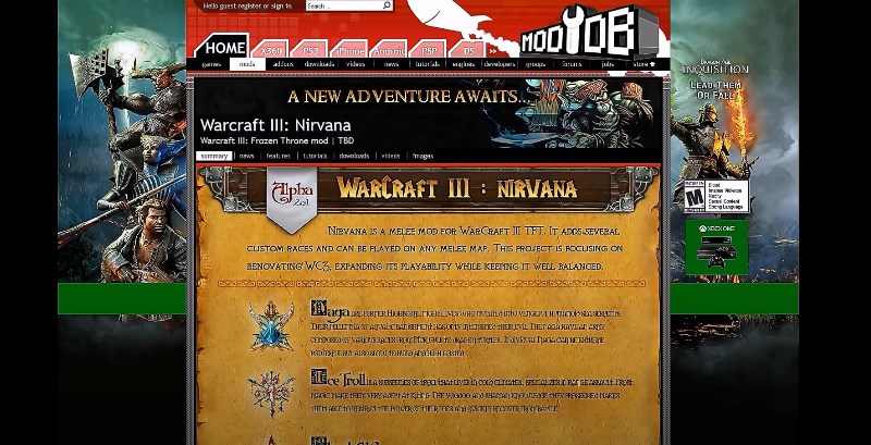 Мод Nirvana для Warcraft 3