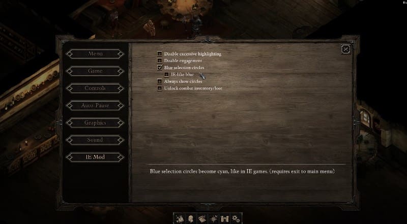 Настройка интерфейса в Infinity Engine Mod
