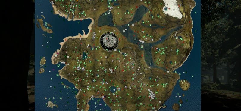 Подробная карта для The forest