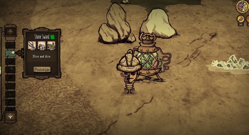 Создание каменного меча