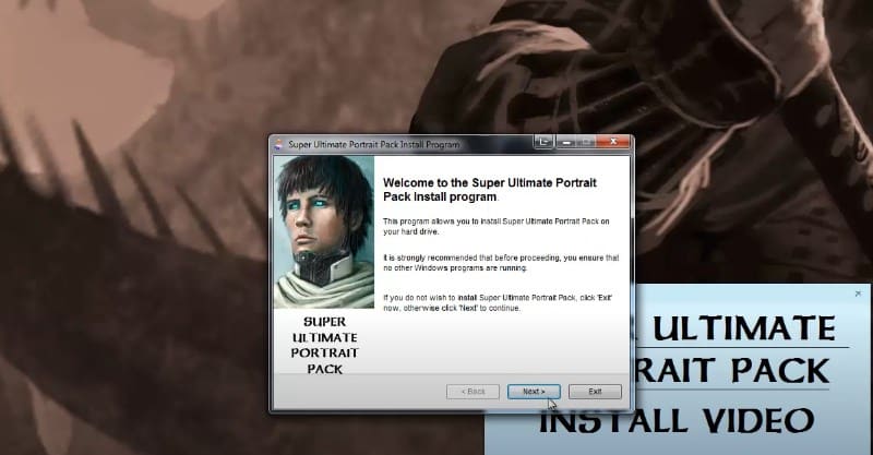 Установка пакета дополнительных портретов SUPER ULTIMATE PORTRAIT PACK