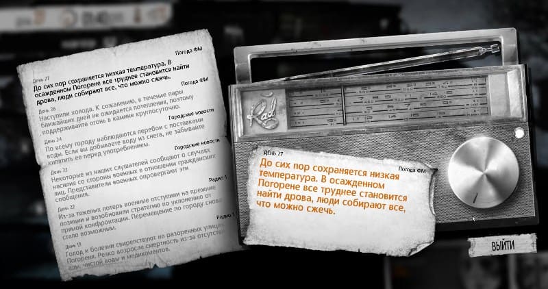 Зимнее прохождение This war of mine