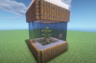 как сделать аквариум в майнкрафте?