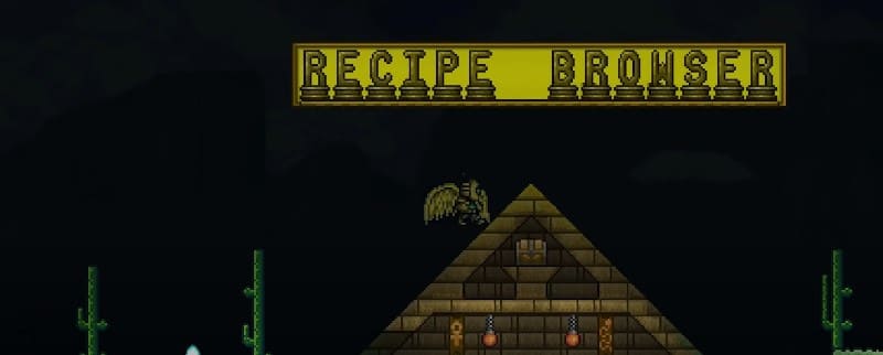RECIPE BROWSER MODE для Террарии