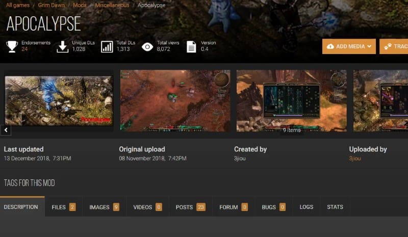 Установка мода Apocalypse