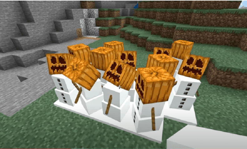 Маска тыквы в майнкрафт