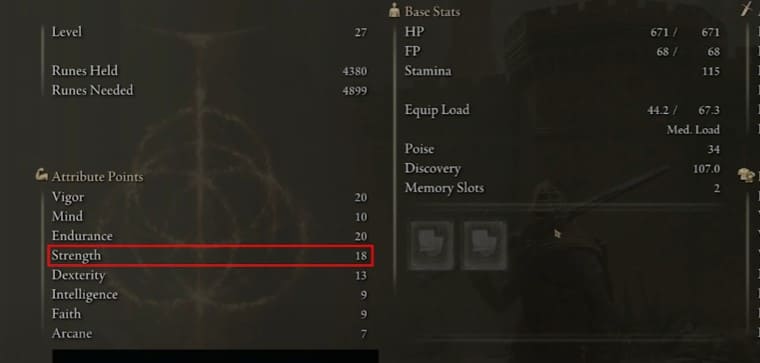 статы берсерка в Элден Ринг